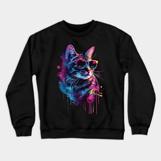 Cat DJ Infinity Crewneck Sweatshirt